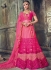 Pink satin wedding lehenga choli