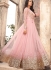 Sonal Chauhan baby pink net wedding anarkali