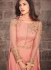 Sonal Chauhan peach color net wedding anarkali