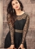 Sonal Chauhan net black color wedding anarkali