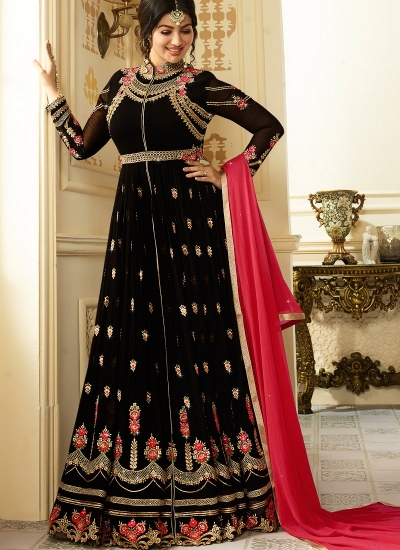 Ayesha Takia Black color georgette party wear salwar kameez