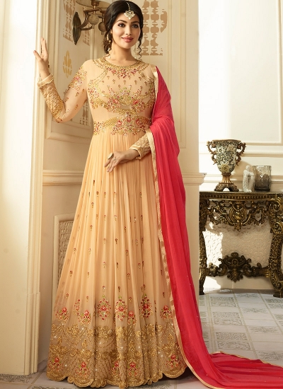 Ayesha Takia Beige color georgette party wear salwar kameez