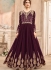 Wine georgette wedding wear salwar kameez