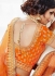 Orange color bhagalpuri silk wedding lehenga
