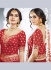 Red color bhagulpuri wedding lehenga choli