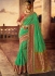 Green and red silk wedding wear saree