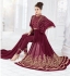 Magenta color georgette wedding wear anarkali