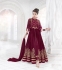 Magenta color georgette wedding wear anarkali