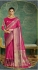 Rani color handloom weaving silk saree