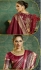 Maroon color handloom weaving silk saree
