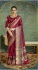 Maroon color handloom weaving silk saree