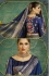 Blue color handloom weaving silk saree