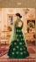 Bottle green silk wedding wear anarkali suit