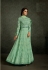 Fresh green georgette wedding anarkali