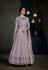 Lavender color georgette wedding anarkali