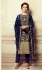 Navy blue georgette straight cut salwar kameez