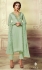 Olive green georgette straight cut salwar kameez