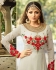 Drashti Dhami White color georgette party wear anarkali kameez