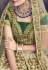 Cream color pure silk wedding lehenga