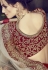 Deep red velvet wedding lehenga