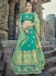 Green designer wedding lehenga