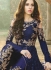 Navy blue color georgette party wear anarkali