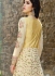 Cream color georgette party wear anarkali