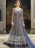 Greycolor net party wear anarkali