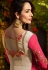 Malaika Arora khan georgette pink and offwhite party wear anarkali