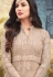 Sonal Chauhan beige georgette wedding anarkali