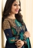 Sophie Choudry blue raw silk wedding anarkali