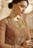 Brown and beige color georgette party wear lehenga kameez