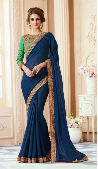 Party-wear-dark-blue-designer-sarees-30008