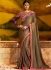 Gratifying fancy fabric patch border work party saree 1166