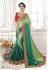 Green georgette party wear saree 8903