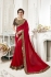 Red georgette party wear saree 8904