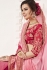 Pink georgette party wear saree 8908
