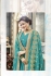Sea Green georgette embroidered party wear saree 5613