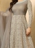 Drashti Dhami grey color net party wear anarkali