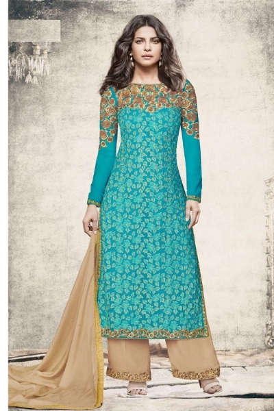 Priyanka chopra green color Palazzo suit 5199