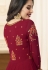 Sophie Choudry Maroon georgette wedding anarkali 189