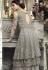 Grey color heavy work palazzo kameez S303