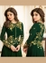 Shamita Shetty green embroidered work georgette anarkali salwar kameez 10001