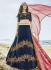 Blue and pink silk wedding lehenga