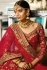 Maroon color silk bridal lehenga choli