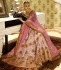 Pink and wine color bridal lehenga