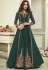 Bottle green color wedding anarkali suit