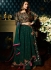 Malaika Arora khan georgette bottle green color wedding anarkali suit