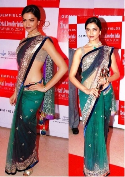 deepika padukone in saree after marriage