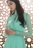 Sea green georgette straight cut salwar 1041A